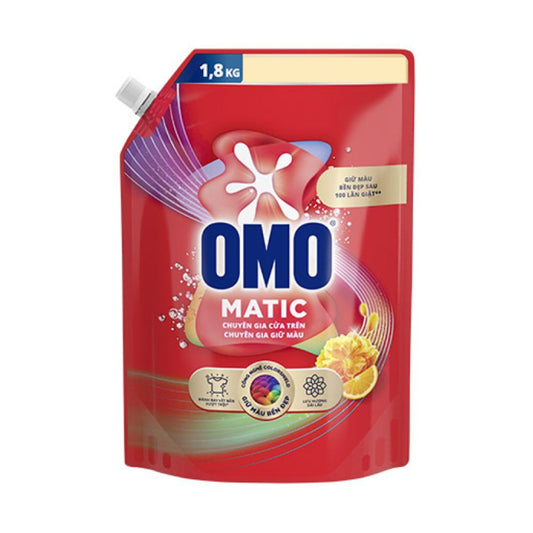 Nước Giặt OMO Matic Cửa Trên Giữ Màu 1.8KG