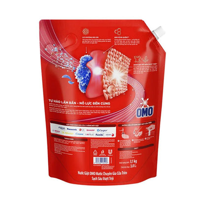 Nước Giặt Omo Chuyên Gia Cửa Trên Sạch Sâu Vượt Trội 3.1KG