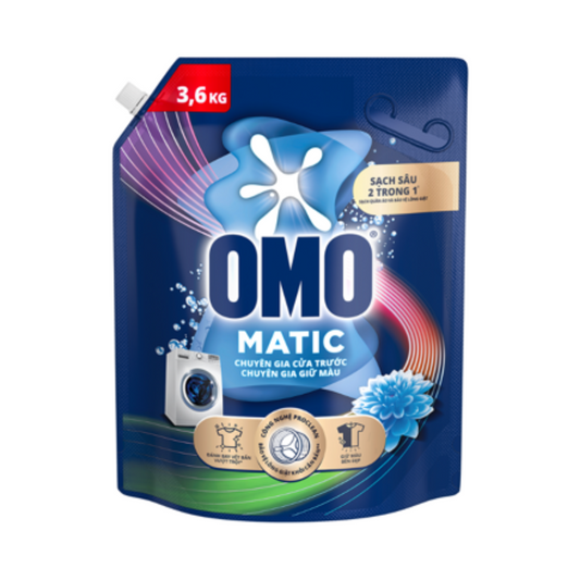 Nước Giặt Omo Máy Giặt Cửa Trước Chuyên Gia Giữ Màu 3.6KG