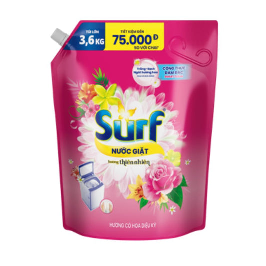 Nước Giặt Surf Hương Cỏ Hoa Diệu Kỳ 3.6KG