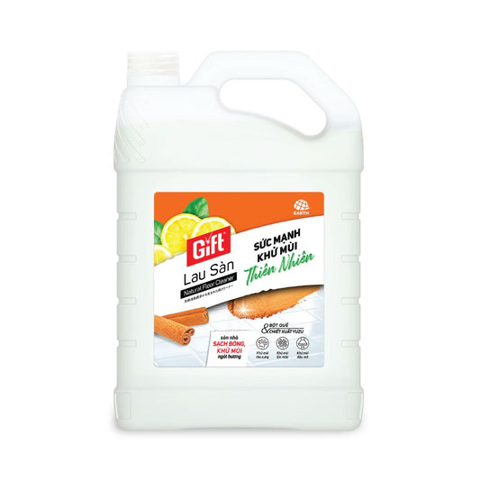 Nước Lau Sàn Gift Khử Mùi Thiên Nhiên Bột Quế Chiết xuất Yuzu 3.8KG