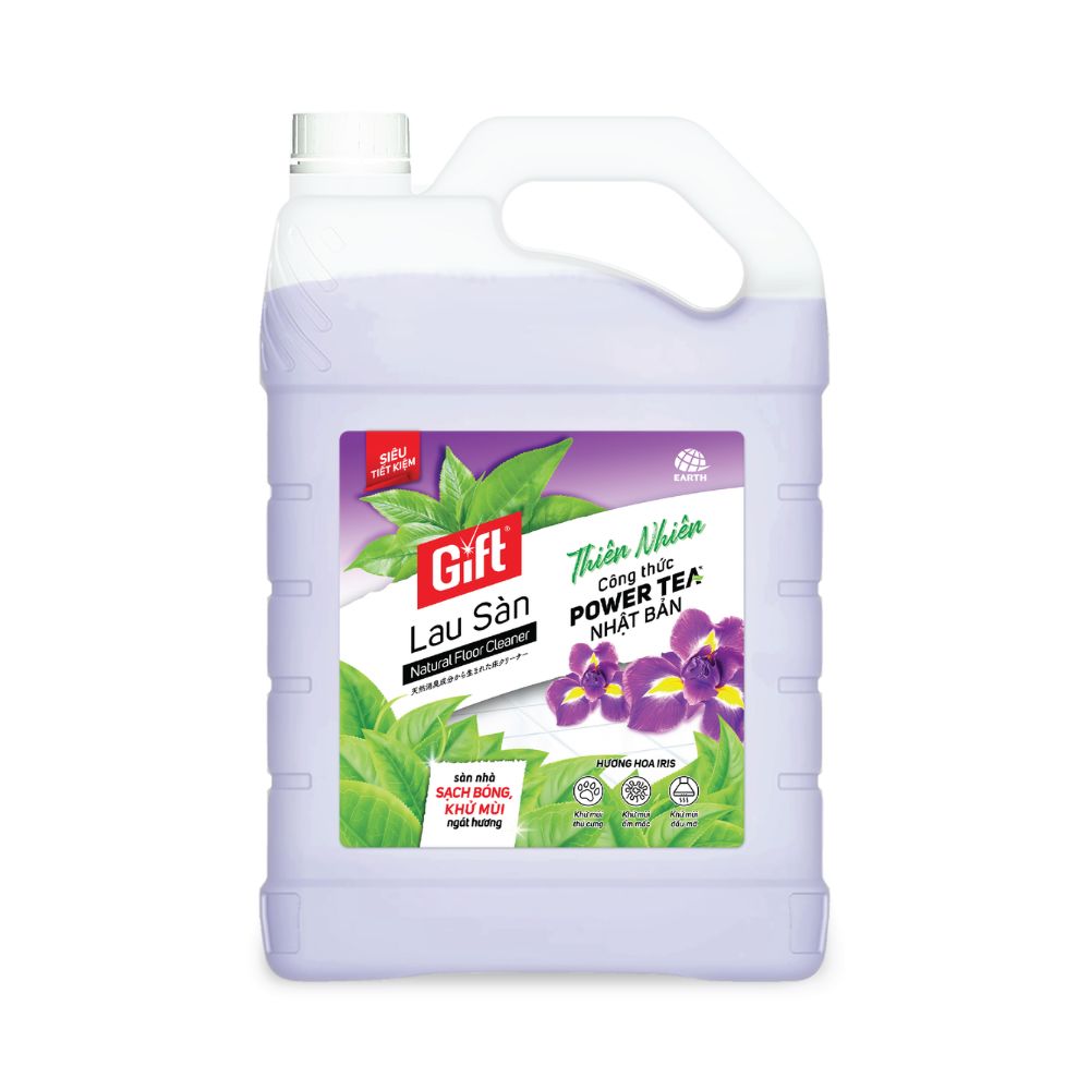 Nước Lau Sàn Gift Thiên Nhiên Hương Hoa Iris 3.8KG