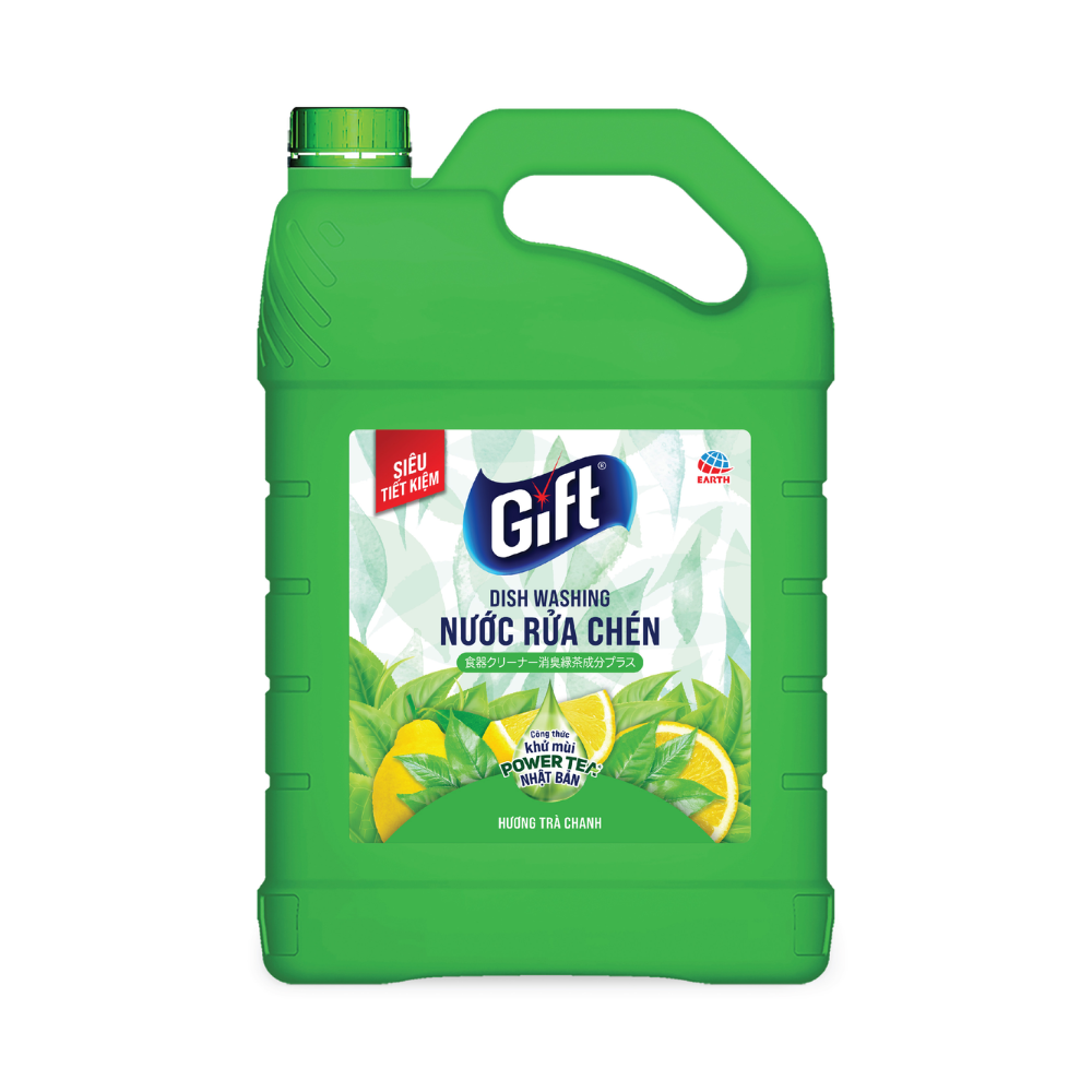 Nước Rửa Chén Gift Hương Trà Chanh 3.8KG