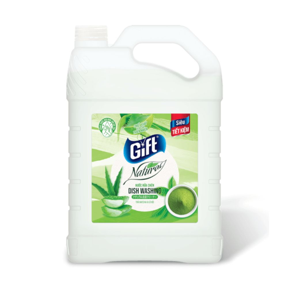 Gift牌抹茶香芦荟洗洁精 3.8公斤