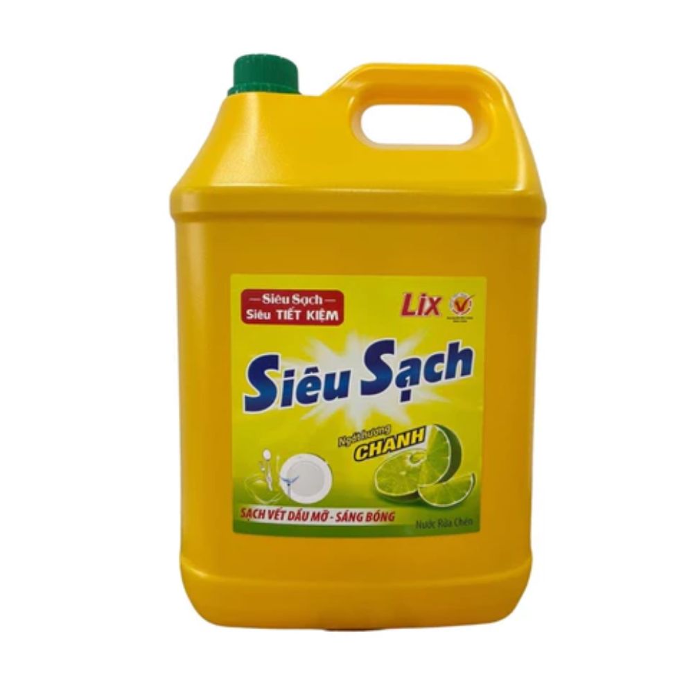 Nước Rửa Chén Lix Siêu Sạch Chanh 9KG
