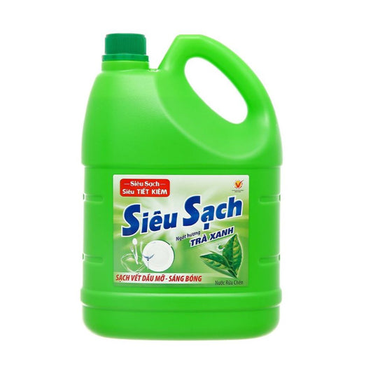 Nước Rửa Chén Lix Siêu Sạch Trà Xanh 3.5KG