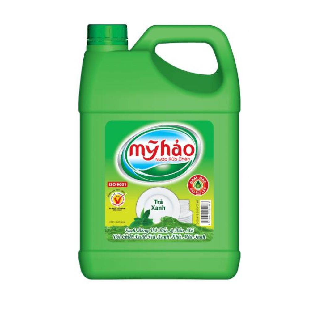 Nước Rửa Chén Mỹ Hảo Hương Trà Xanh 3.5KG
