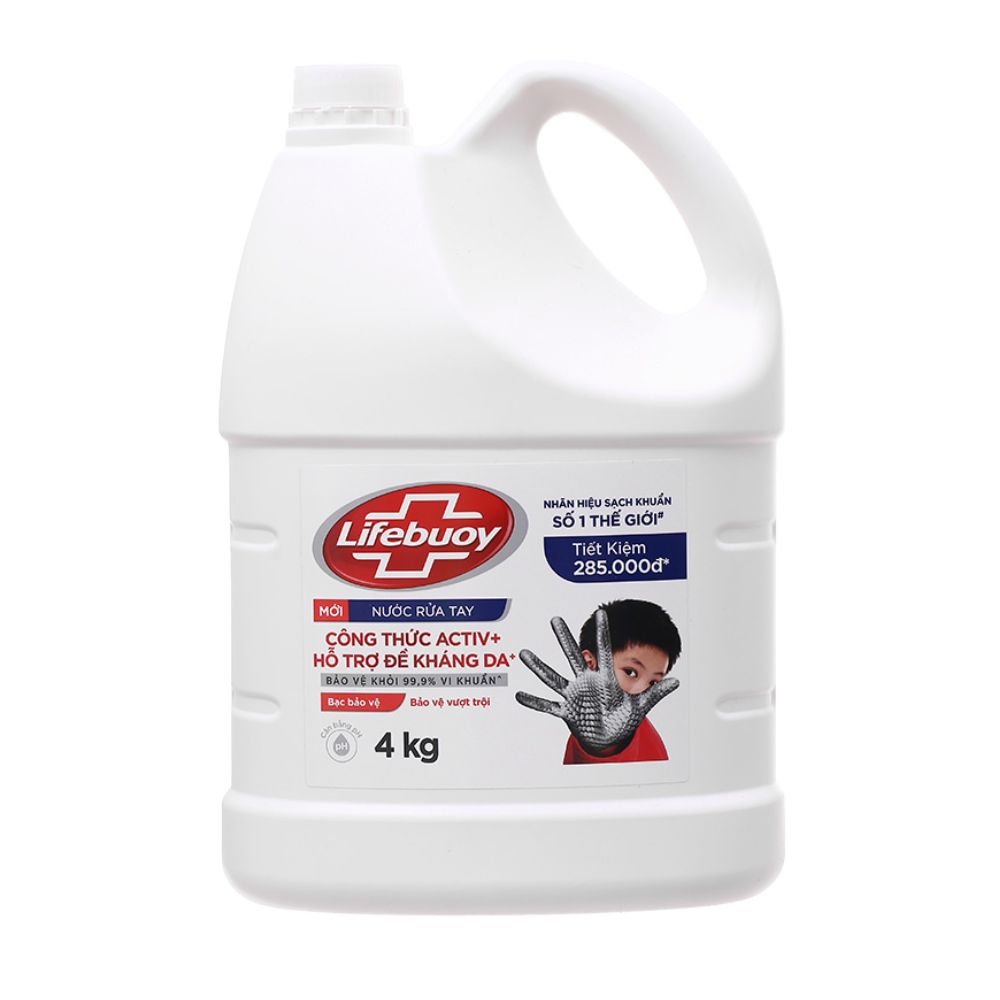 Nước Rửa Tay Lifebuoy Bảo Vệ Vượt Trội 4kg