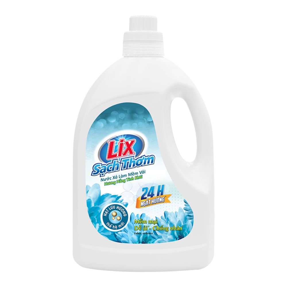 Nước Xả Làm Mềm Vải Lix Sạch Thơm Hương Năng Tinh Khôi 1.8L