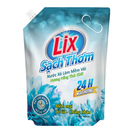 Nước Xả Làm Mềm Vải Lix Sạch Thơm Hương Năng Tinh Khôi 2.2L