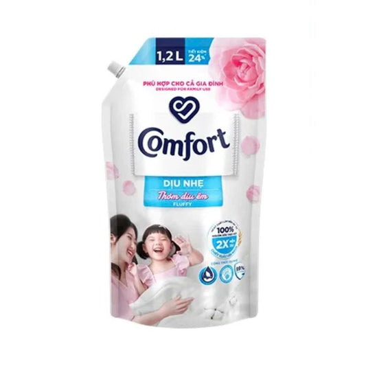 Nước Xả Vải Comfort Dịu Nhẹ Thơm Dịu Êm 1.2L