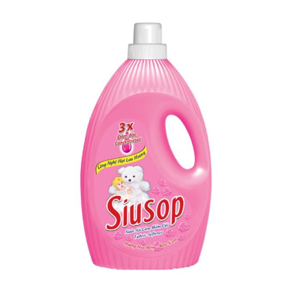 Siusop Fabric Softener 3X Concentrated Rose Scent 1.8L