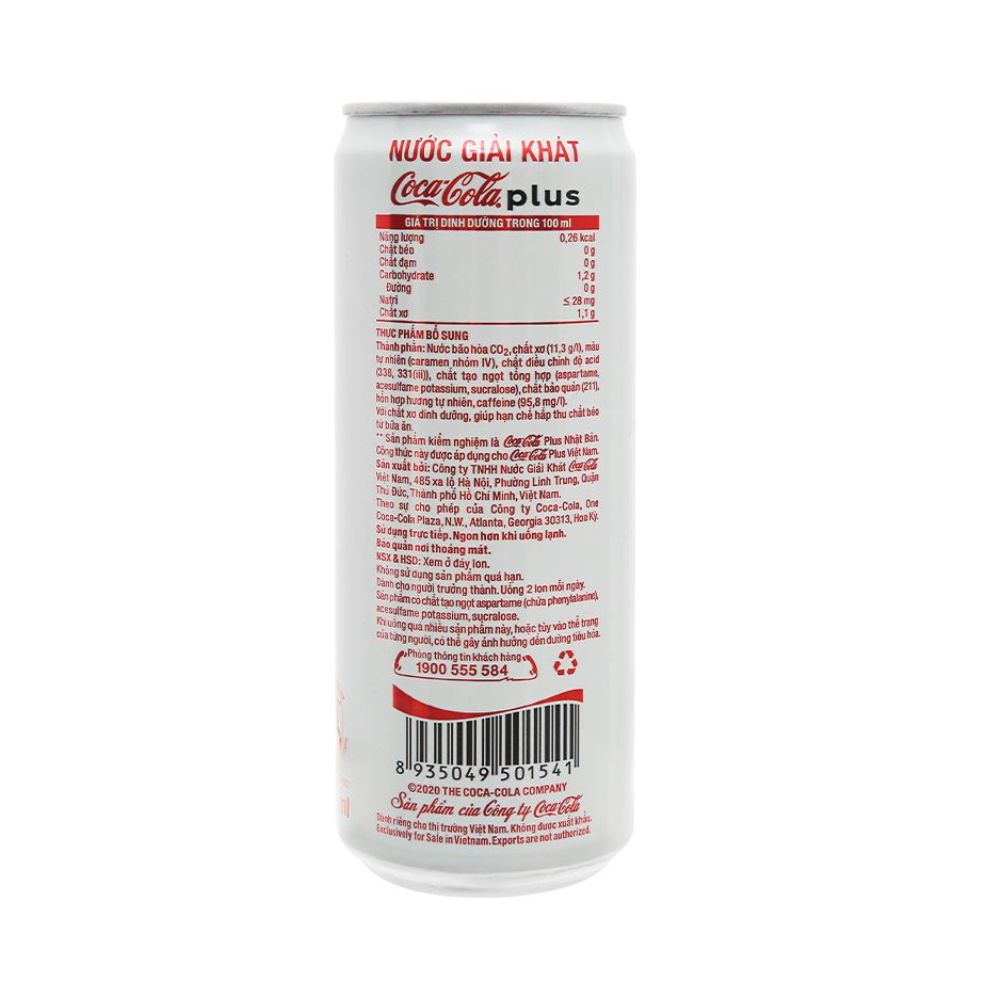 Nước Ngọt Coca Cola Plus 320ML