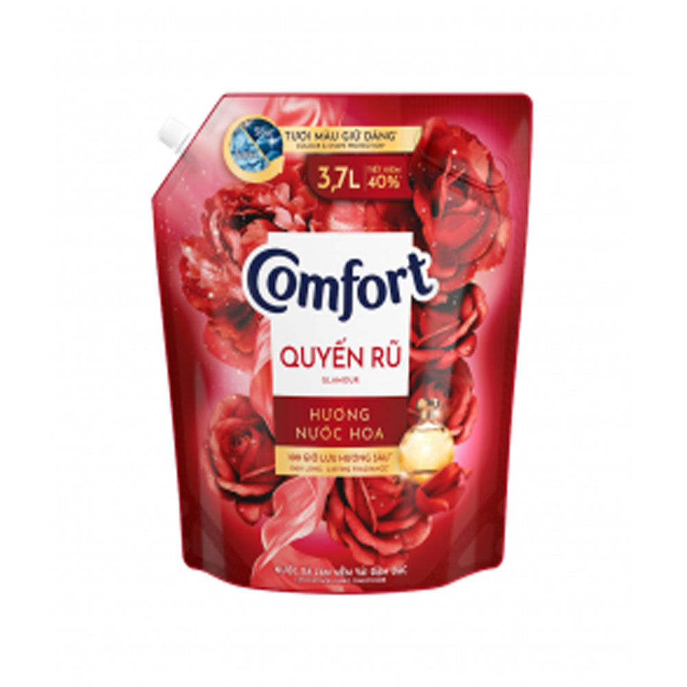 Nước Xả Vải Comfort Hương Nước Hoa Thiên Nhiên Quyến Rũ Túi 3.7L