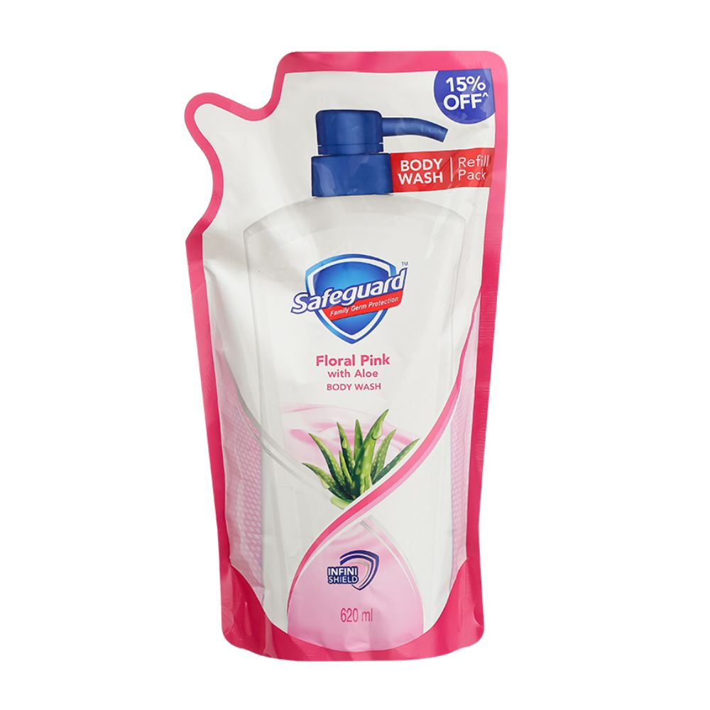 Sữa Tắm Safeguard Hương Hoa Hồng Nha Đam 620ML