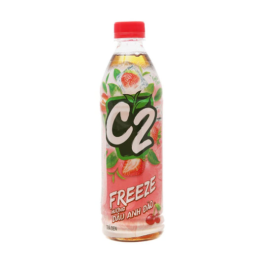 Trà Đen C2 Freeze Hương Dâu Anh Đào 455ML
