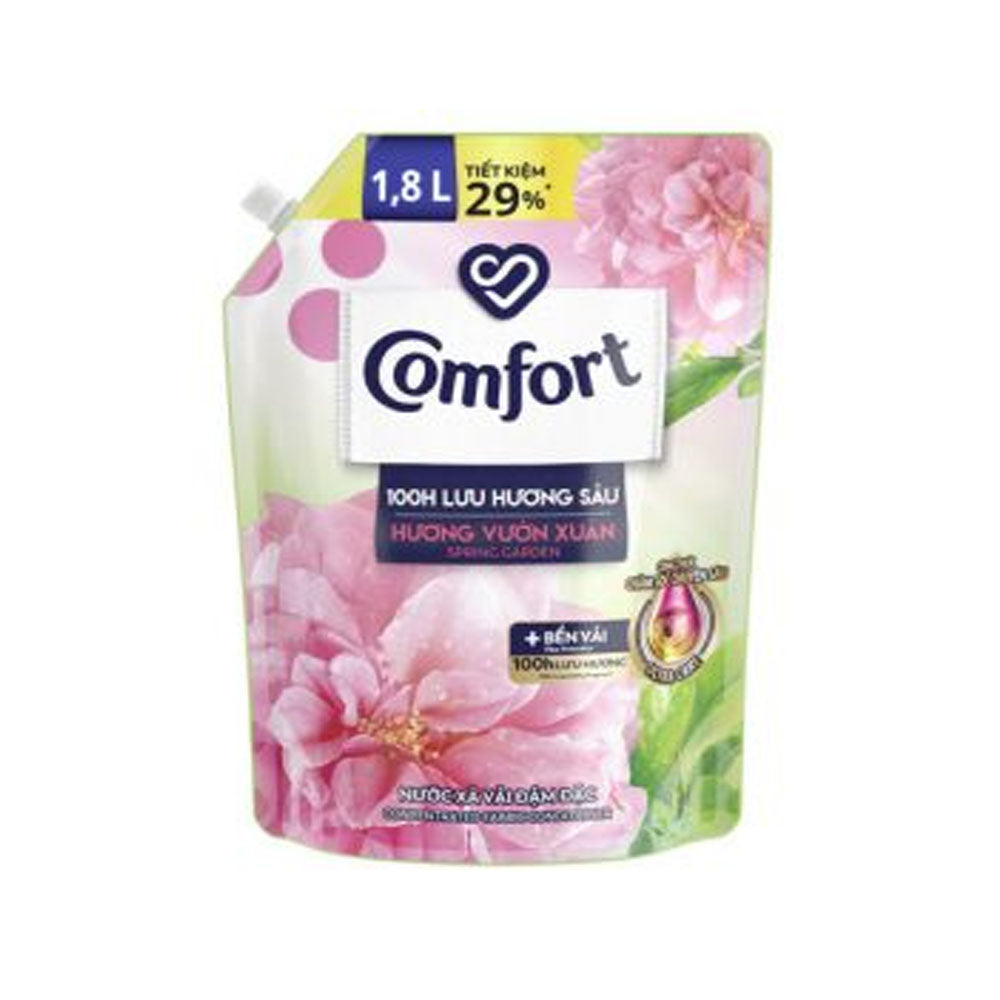 Nước Xả Vải Comfort Lưu Hương Sâu Hương Vườn Xuân Túi 1.8L