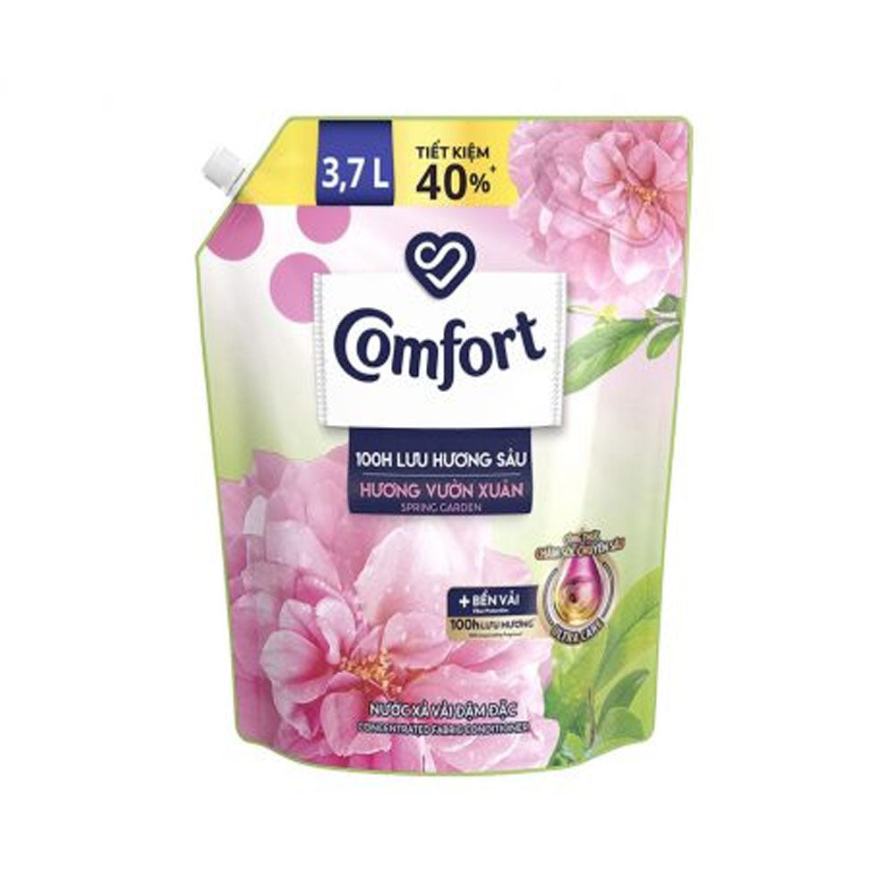 Nước Xả Vải Comfort Lưu Hương Sâu Hương Vườn Xuân Túi 3.7L