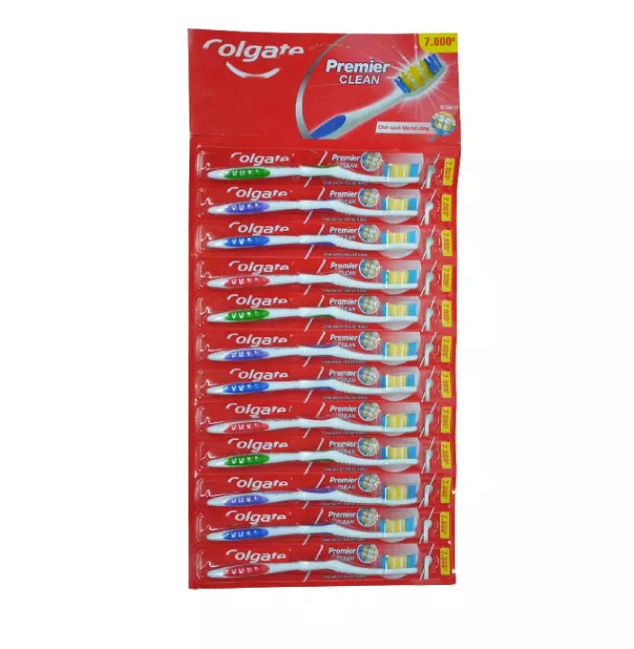 Bàn Chải Colgate Premier Clean 7K 12 cây/vỉ