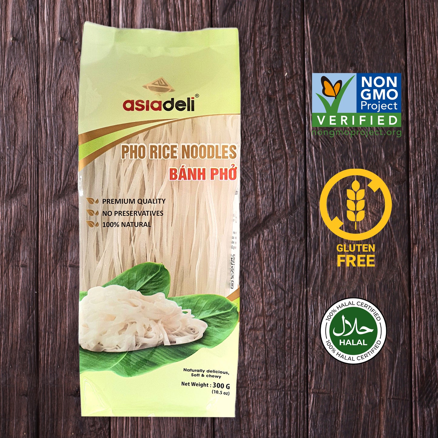 Asiadeli 干河粉 300克包装 出口商品