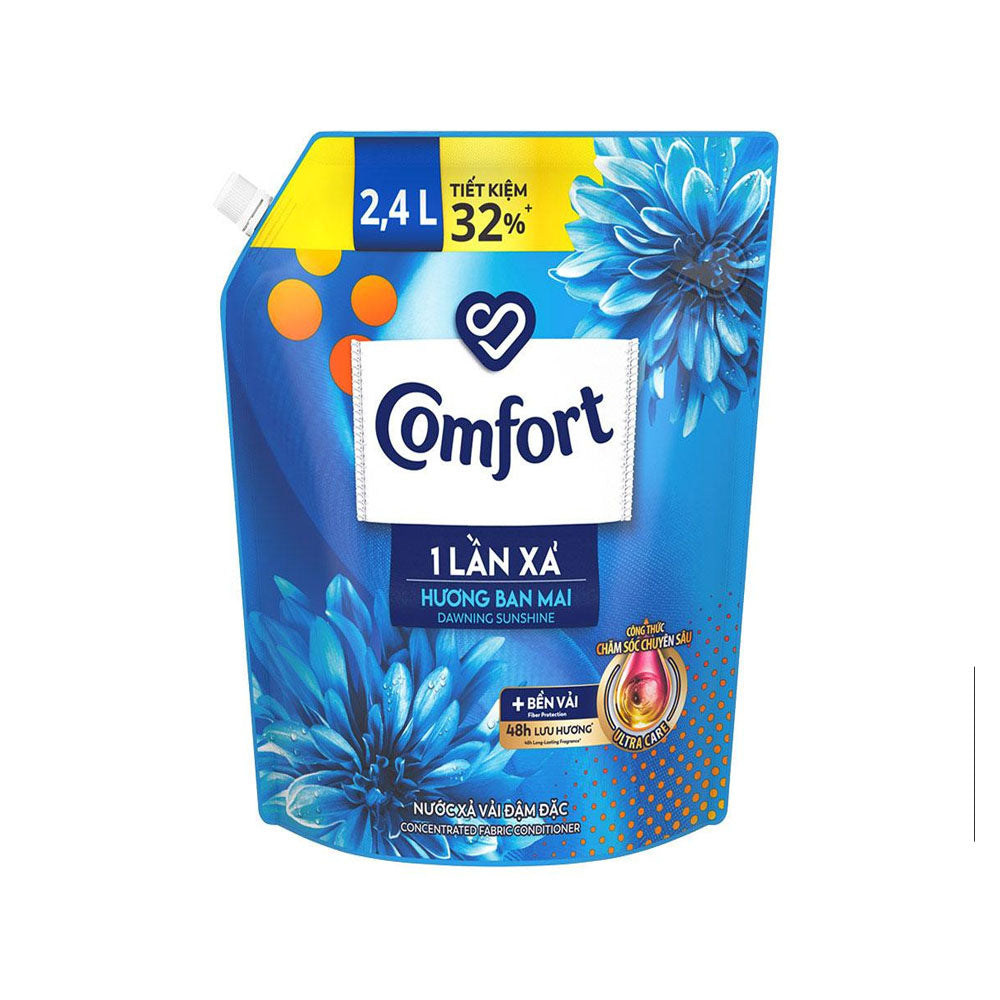 Nước Xả Vải Comfort 1 Lần Xả Hương Ban Mai 2.4L