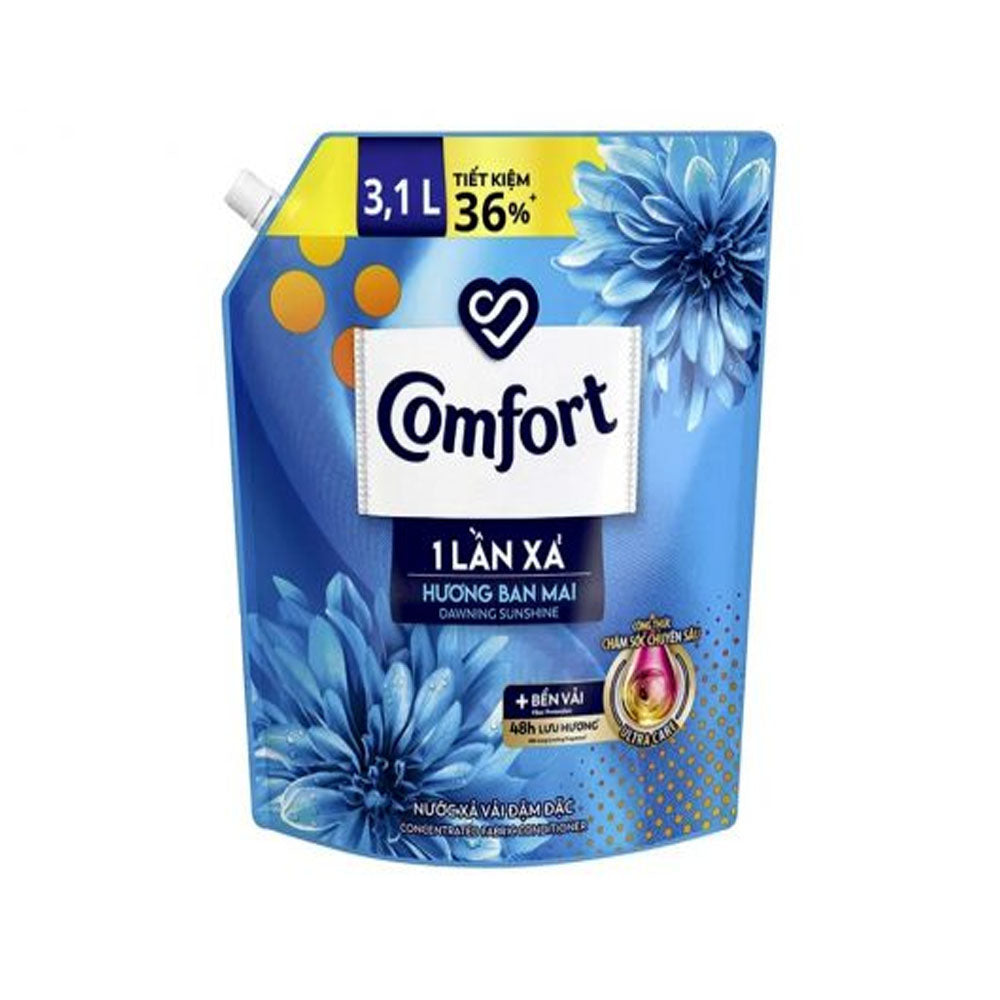 Nước Xả Vải Comfort 1 Lần Xả Hương Ban Mai 3.1L