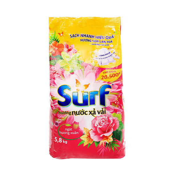Bột Giặt Surf Hương Xuân 5.8KG