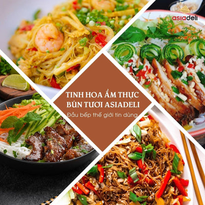 Bún Tươi Khô Asiadeli gói 300g Hàng Xuất Khẩu