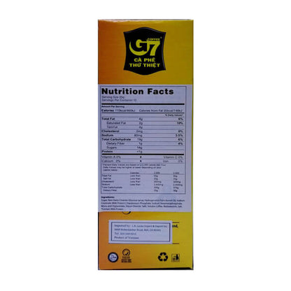 Cà phê Trung Nguyên G7 3in1 2x Gu Mạnh 25g x 12 gói