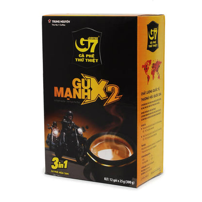Cà phê Trung Nguyên G7 3in1 2x Gu Mạnh 25g x 12 gói