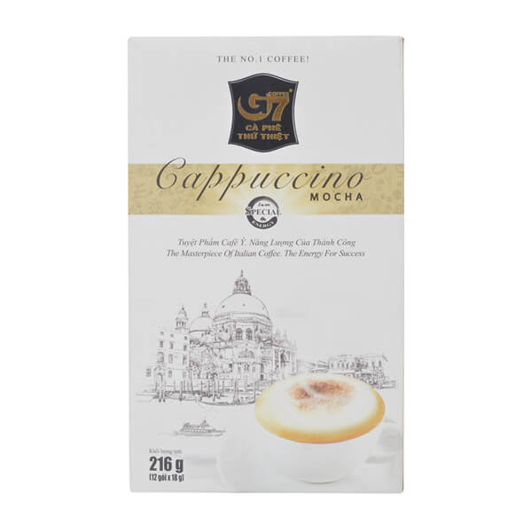Cà Phê Trung Nguyen G7 3in1 Cappuccino Hương Mocha 18G x 12 Gói