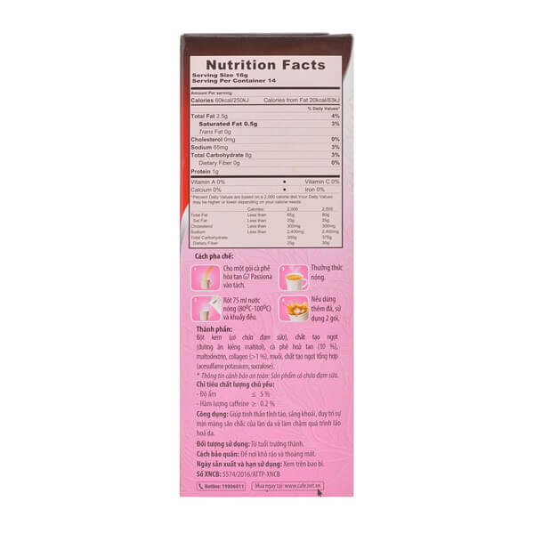 Cà Phê Trung Nguyên G7 3in1 Passiona 16g x 24 hộp