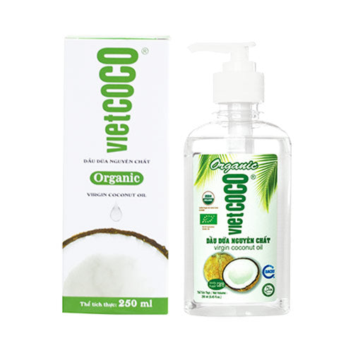 Dầu dừa nguyên chất Organic Vietcoco 250ml