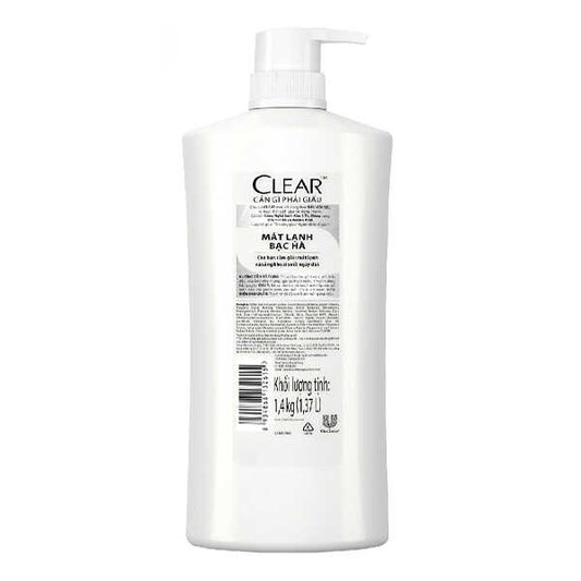 Dầu Gội Clear Bạc Hà Mát Lạnh 1.4kg