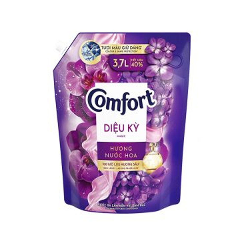 Nước Xả Vải Comfort Hương Nước Hoa Thiên Nhiên Diệu Kỳ Túi 3.7L