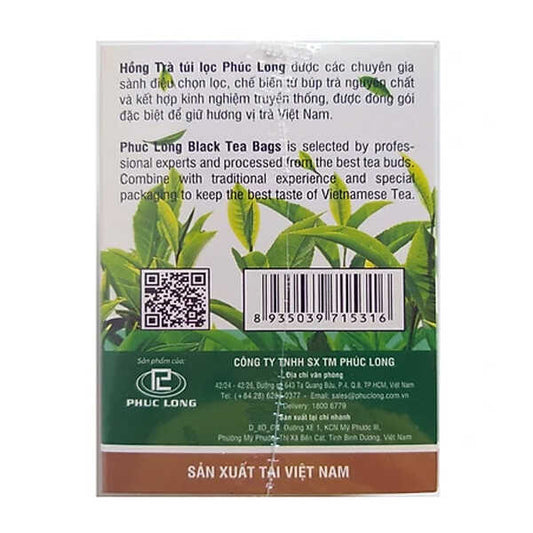 Hồng trà túi lọc Phúc Long 2g