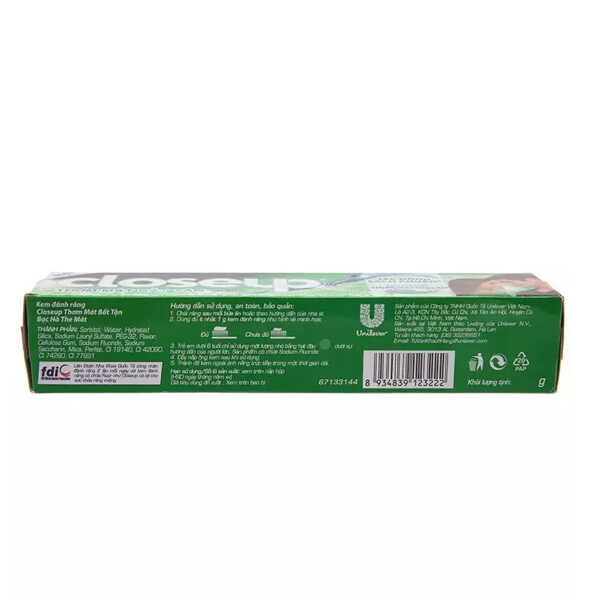 Kem Đánh Răng Closeup Hương Bạc Hà 180G