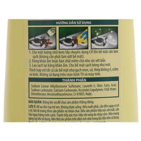 Kem Tẩy Đa Năng Cif Hương Chanh 690g