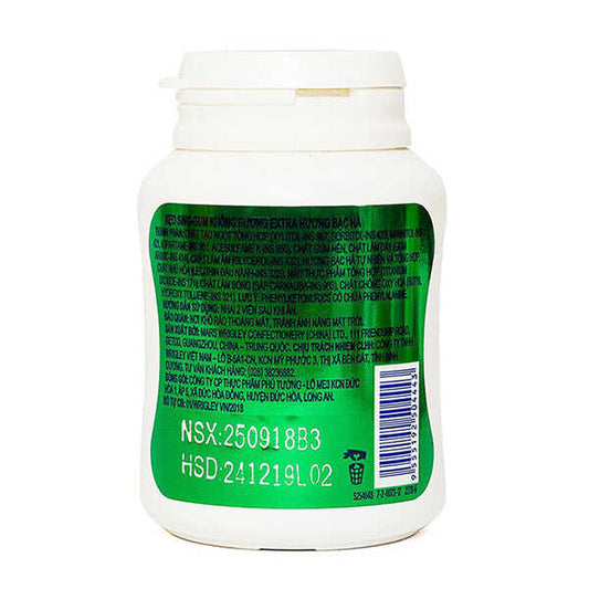 Kẹo Cao Su Wrigley Extra Bạc Hà 56g