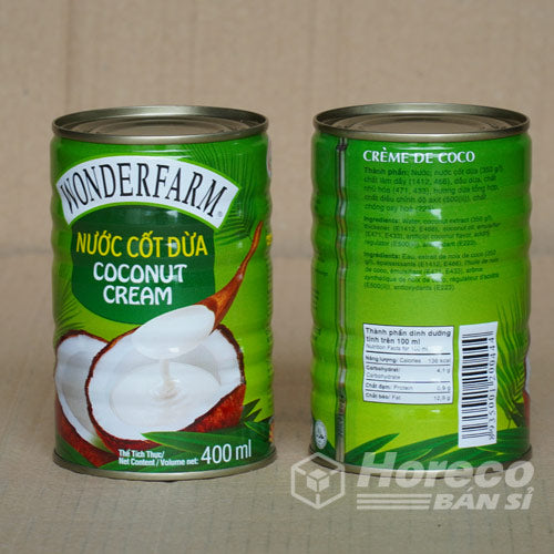 Nước Cốt Dừa Wonderfarm 400ml