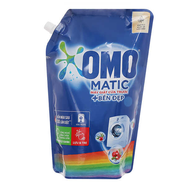 Nước Giặt Omo Matic Cửa Trước Xanh Túi 2.3 Kg