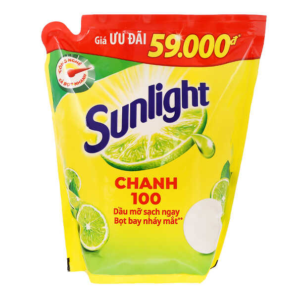 Nước Rửa Chén Sunlight Chanh Túi 2.6kg