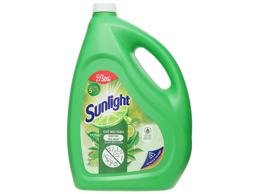 Nước rửa chén Sunlight Extra trà xanh 3.6kg