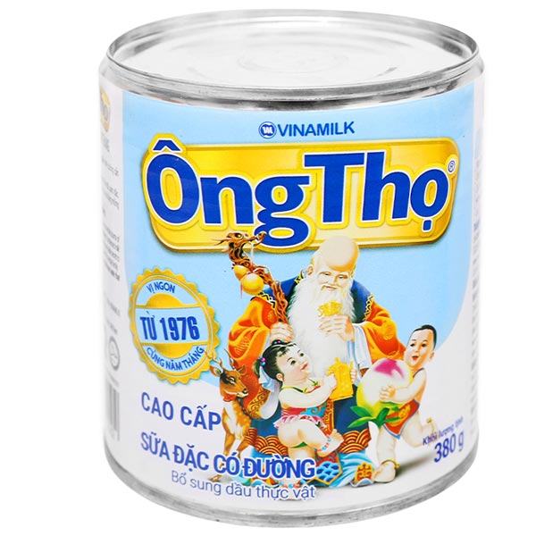 Sữa Đặc Có Đường Ông Thọ Lon 380G Xanh