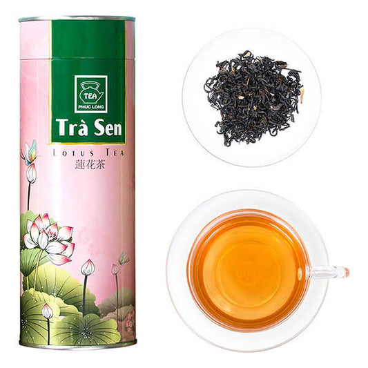 Trà sen Phúc Long lon giấy 100g loại 1
