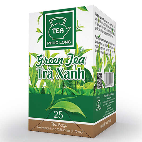 Trà xanh túi lọc Phúc Long 2g