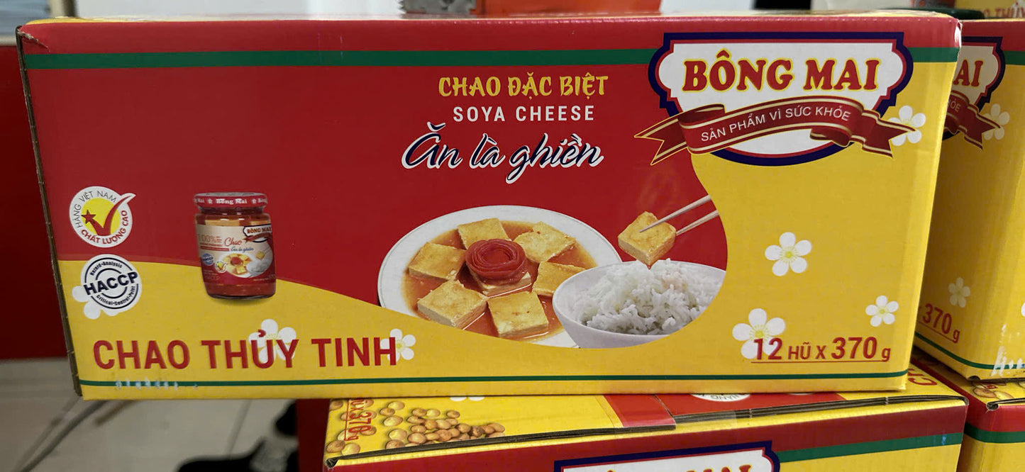 Chao Bông Mai Hũ Thủy Tinh 370G