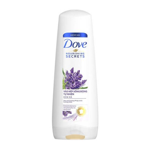Dầu Xả Dove Vào Nếp Sống Động Tự Nhiên 335g