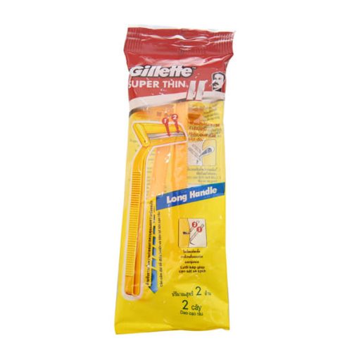 2 Cây Dao Cạo Râu Lưỡi Kép Gillette Super Thin II