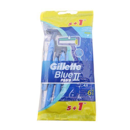 5 Cây Dao Cạo Râu Lưỡi Kép Gillette Blue II Plus